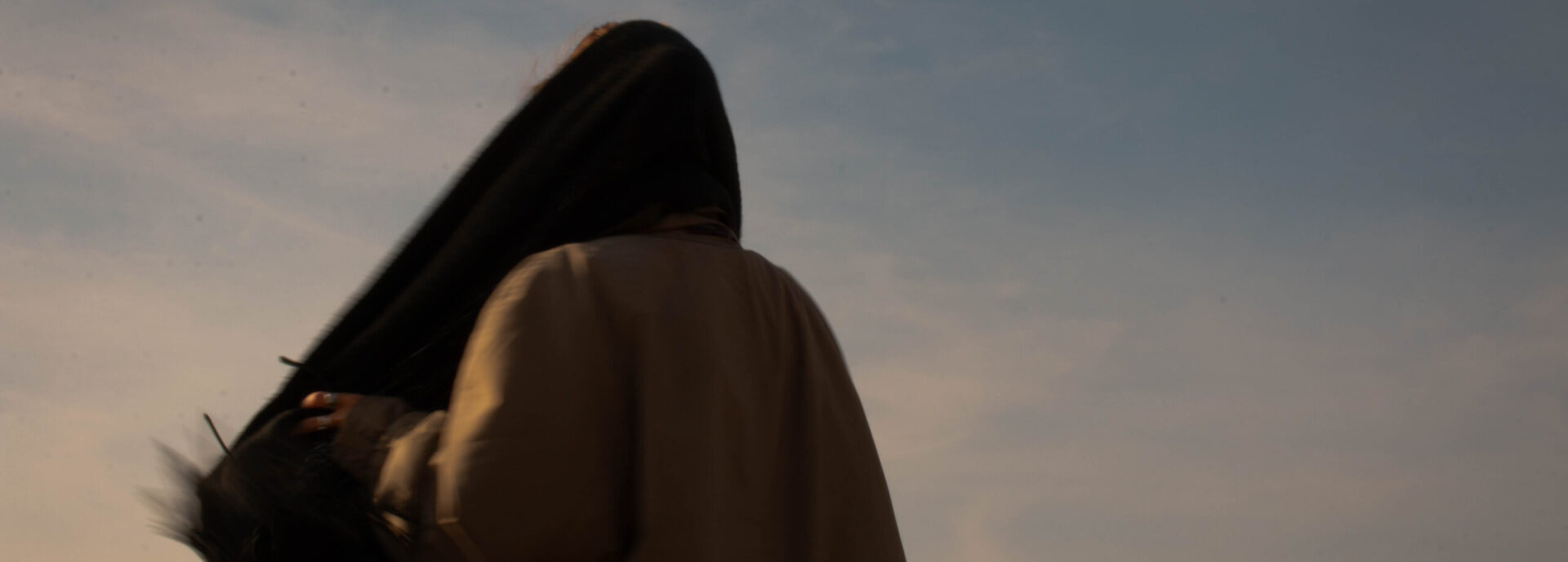Foto capture-anned startpagina, vrouw op strand